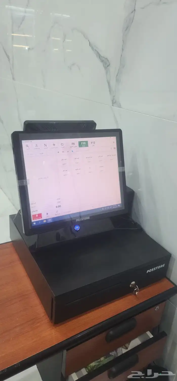 جهازكاشيرلمسi5coreوبرنامج محاسبةبوفيه مطعم كوفي تموينات 14