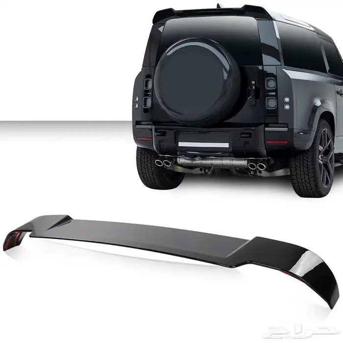 جناح ديفندر رفارف اسود لامع وطايات واكسسوارات X URBAN 0