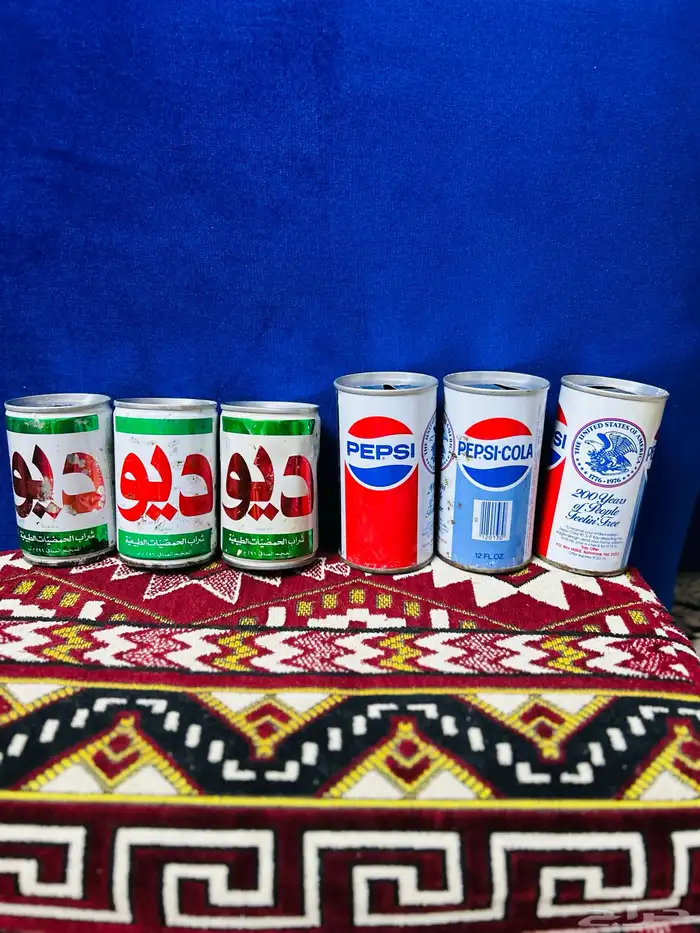 تراث علب بيبسي وتيم وميرندا وشاني وبعض العلب المختلفه 21