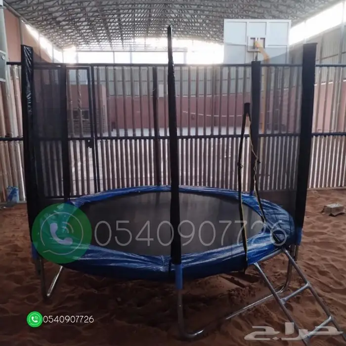 نطاطة ترامبولين مقاس 8 قدم للحدائق و داخل المنزل والحديقة 2