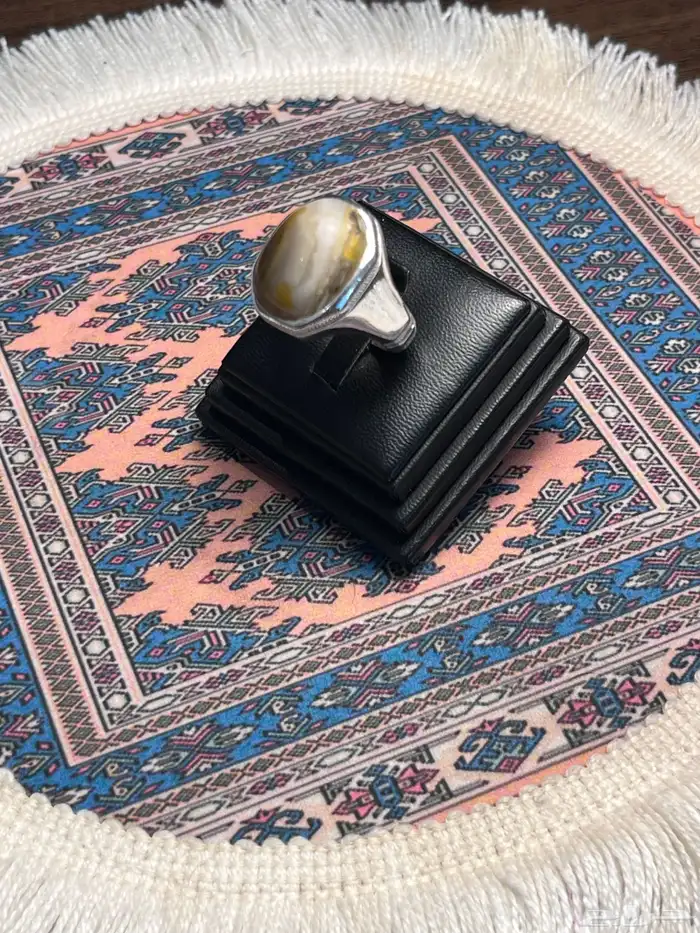 خاتم عقيق يمني صياغه غلام 0