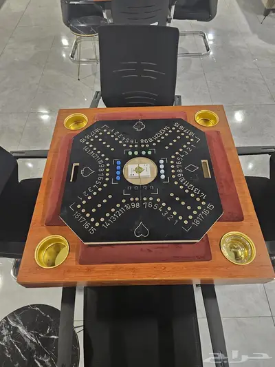 طاولات بلوت وجكارو شبه جديدة 6