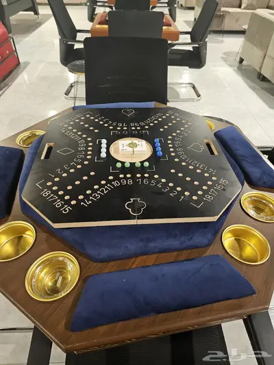 طاولات بلوت وجكارو شبه جديدة 8