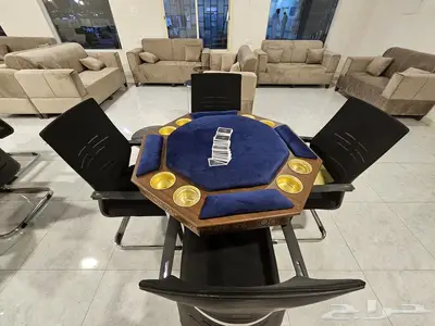 طاولات بلوت وجكارو شبه جديدة 19