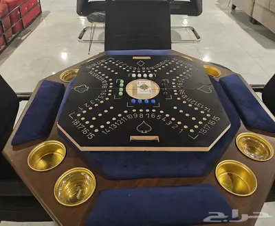 طاولات بلوت وجكارو شبه جديدة 5