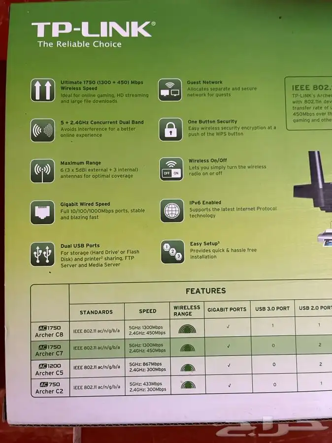راوتر TP-LINK   AC 1750 3