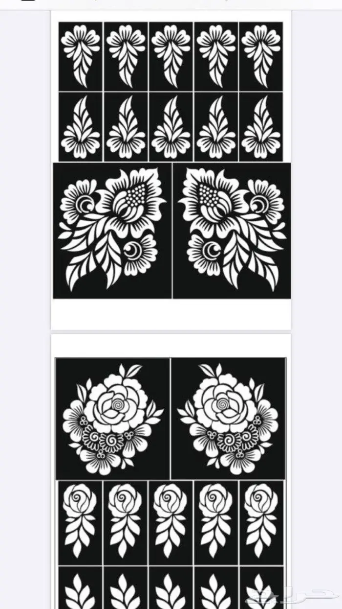 نقوش حنا جملة ومفرق 10