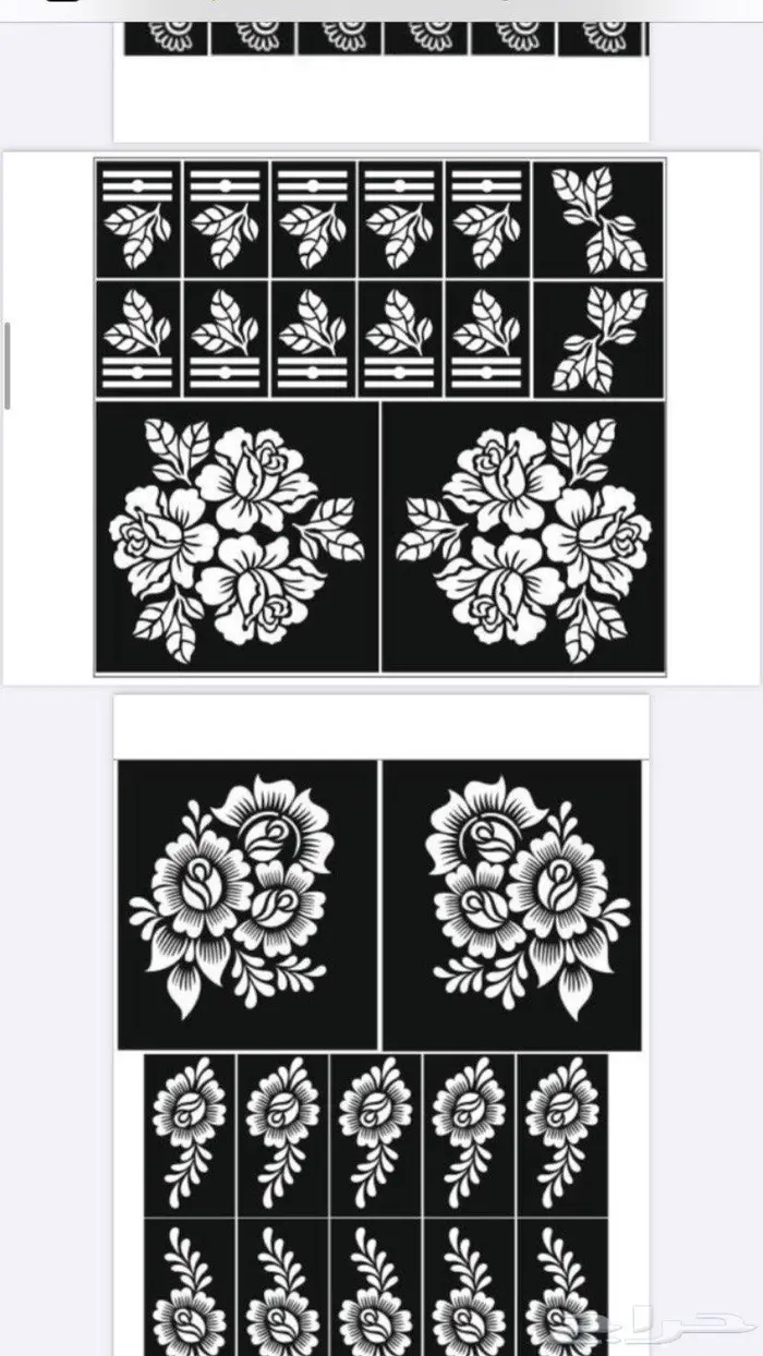 نقوش حنا جملة ومفرق 5