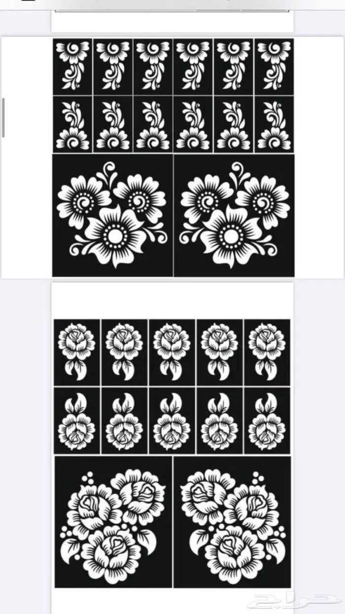 نقوش حنا جملة ومفرق 9