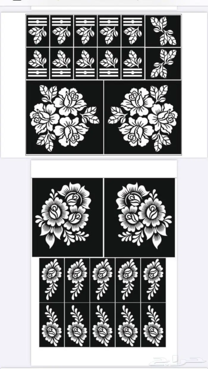 نقوش حنا جملة ومفرق 8