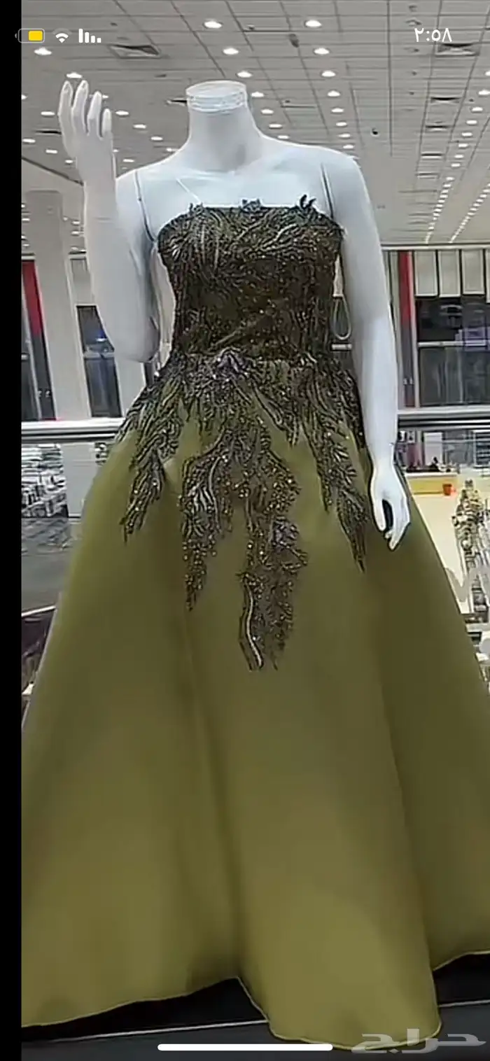فستان زيتي 0