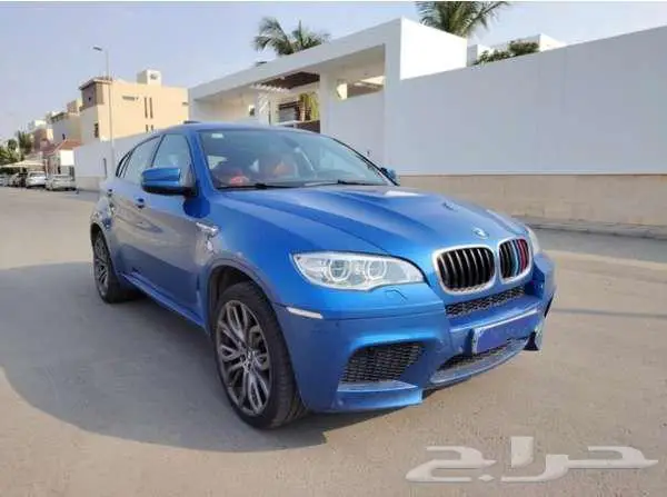 BMW X6 M للبيع - اللون ازرق نظيفة وبحالة وكالة 29