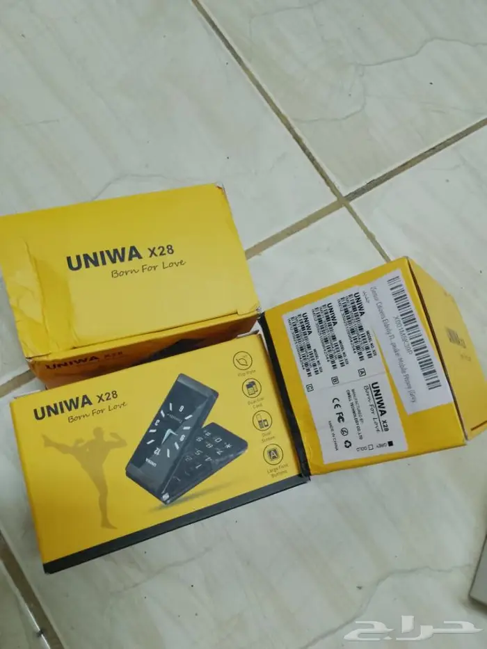 جوال قابل للطى UNIWA X28 شريحتين جديد زويرو 3