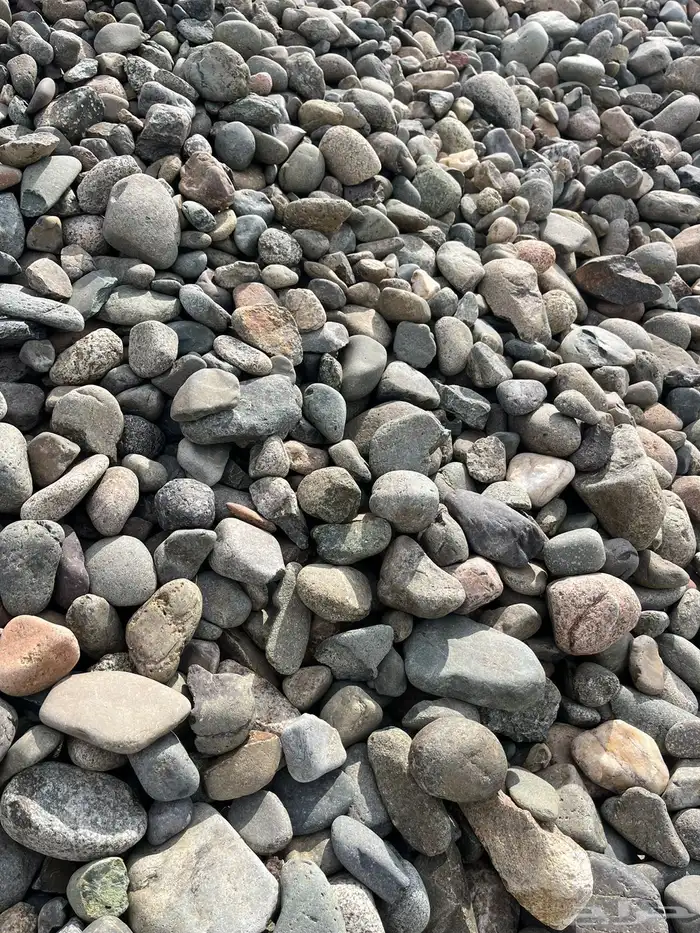 حجر نهري طبيعي للزينة 0