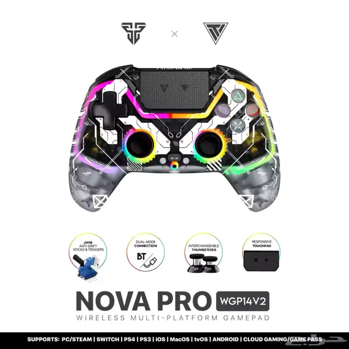 يد احترافيه fantech wgp14v2 wireless gaming 7