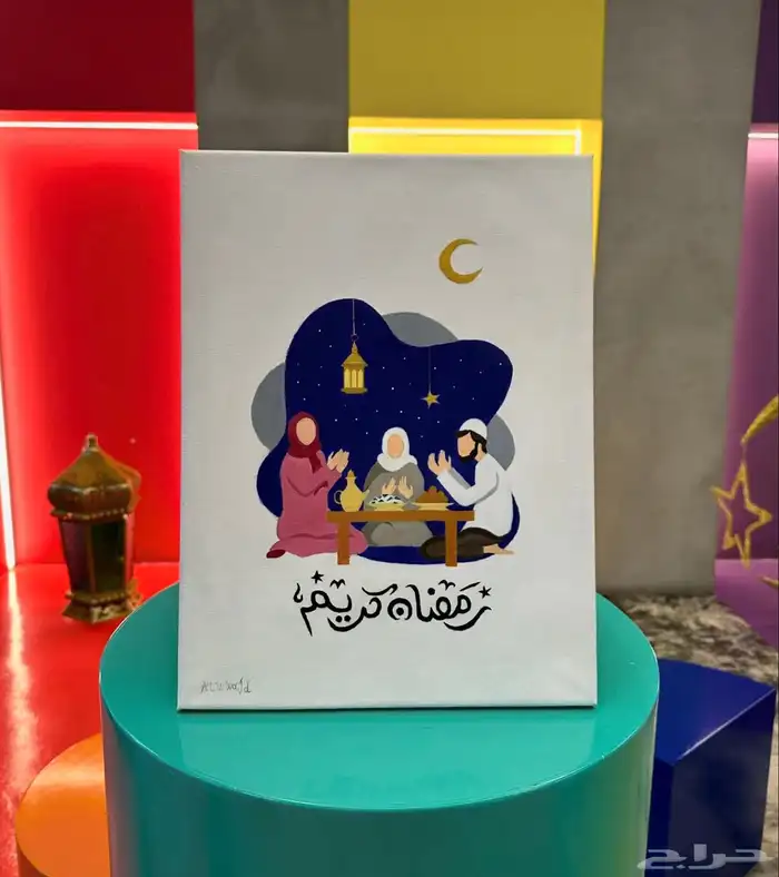 فنانة لوحات جدارية ولوحات حسب الطلب كانفس اكريلك جودة عالية 7
