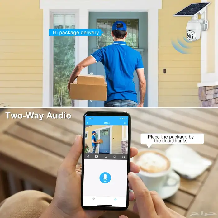 كاميرا مراقبة بالطاقة الشمسية ب 299 ريال 4