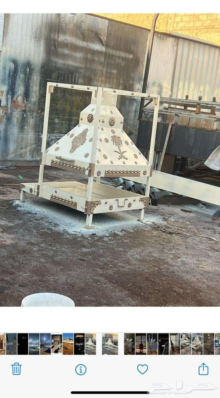 بيوت شعر ابيض تركي مربع جميع المقاسات مشبات نار 7