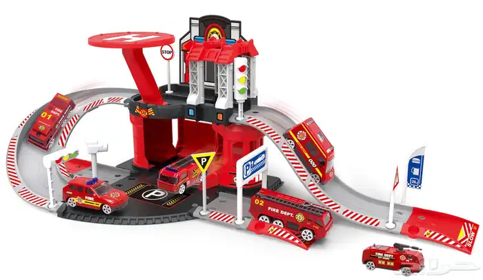 لعبة سيارات للاطفال - لعبة كراج سيارات المميز وبعدة ملحقات 0