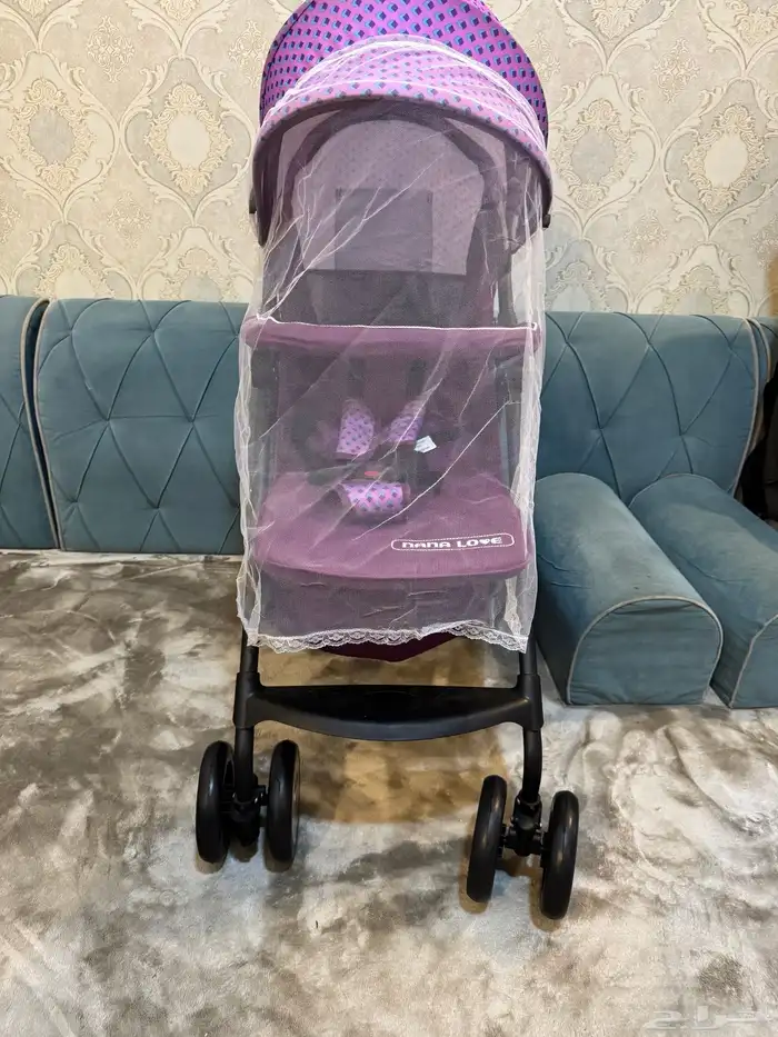 عربة اطفال بحاله جيده للبيع 5