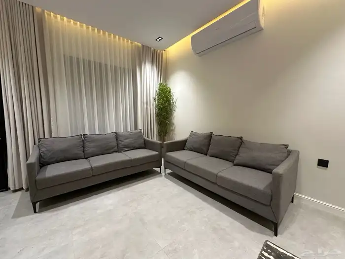 كنب ونافوره وحامل تلفاز خارجي 1