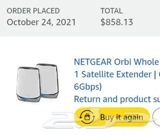جهاز شبكة Netgear Orbi AX6000 3