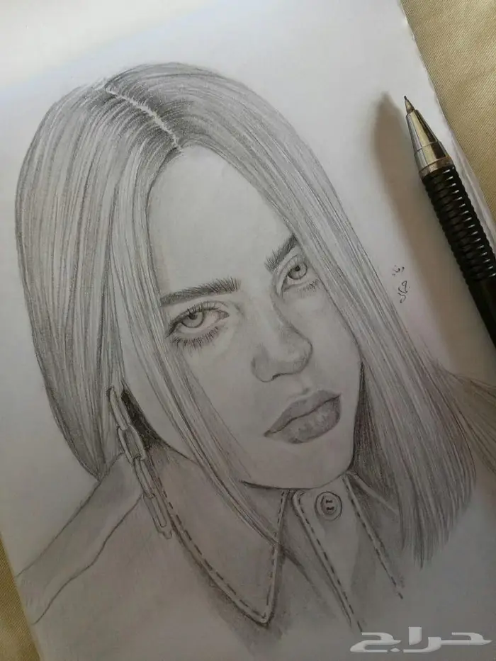 الرسامة وفاء جمال كورس تعليم رسم احترافي 14