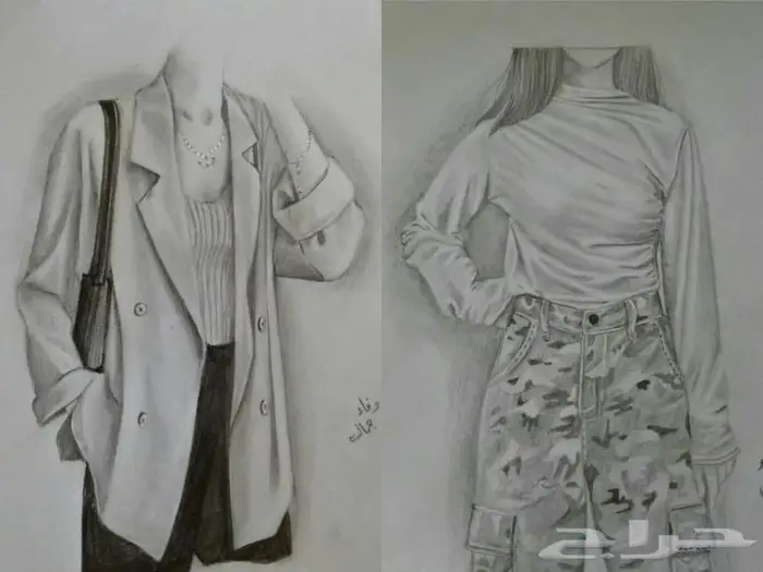 الرسامة وفاء جمال كورس تعليم رسم احترافي 4
