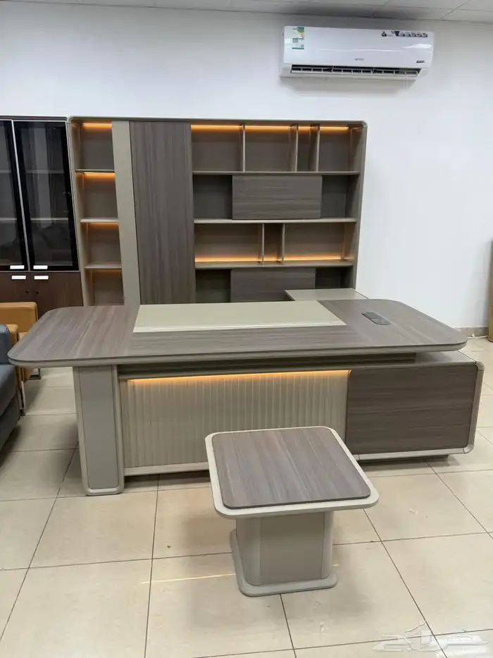 مكاتب فخم طقم حق مدير مكاتب سكرتارية مودرن مع درج دولاب 4