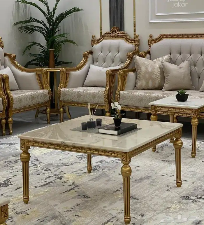 تفصيل اطقم كنب كلاسيكي خشب زان مصري 0