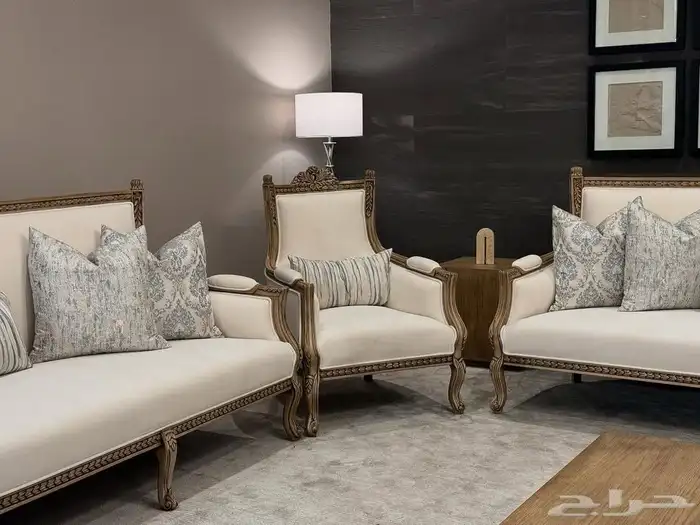 تفصيل اطقم كنب كلاسيكي خشب زان مصري 7