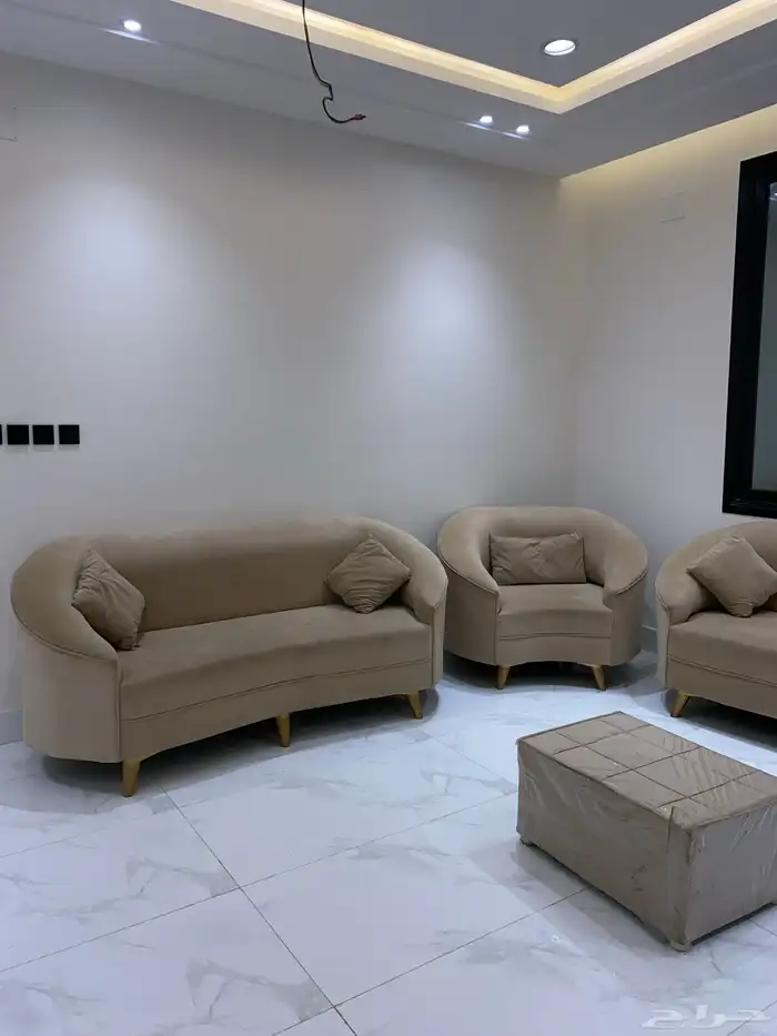 كنب لون بيج 0