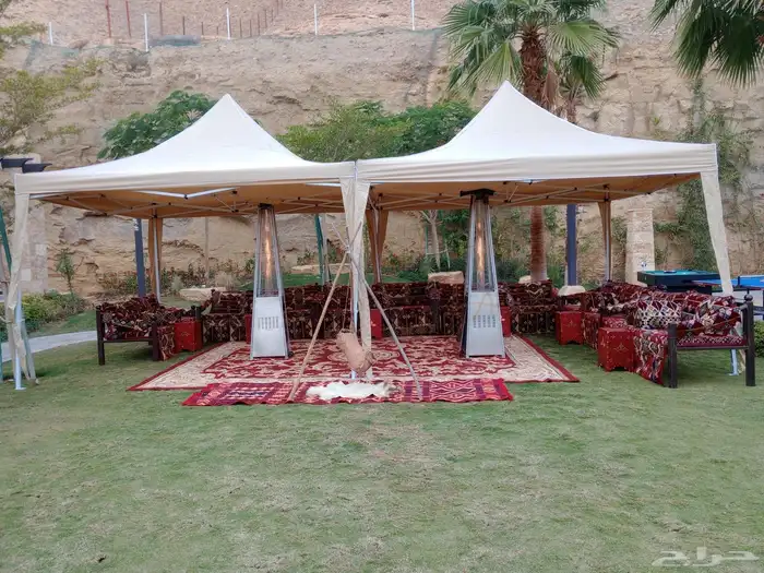 مظلات للإيجار خيام أوروبية دفيات كنب حفلات للحفلات 4