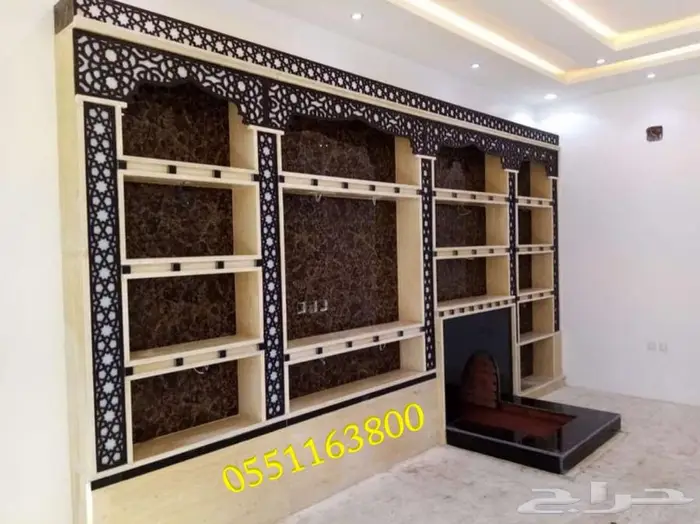مشبات خشب بتصميم عصري . يتميز المشبات الخشب بتنوع ألوانه 5