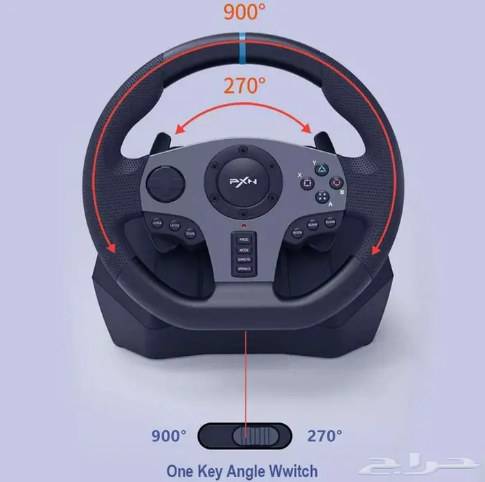 دركسيون العاب PXN V9 قابل للتعديل (270 و 900 درجة) 4