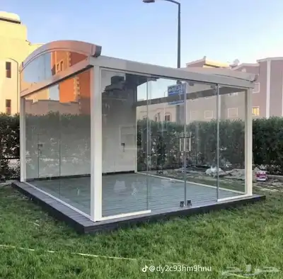زجاج دربزين وزجاج محلات تجاريه وباكونات دبل اجلاس 15