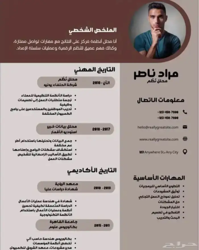 تصميم سيرة ذاتية بشكل احترافي و اقل الاسعار 1