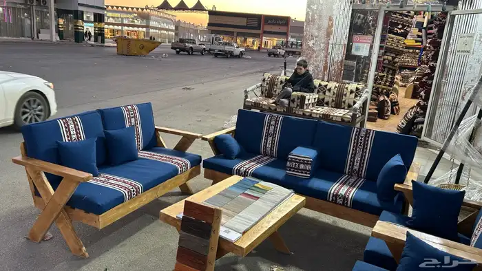 جلسات خارجية كراسي خشب للحوش كراسي حديد للحوش 0