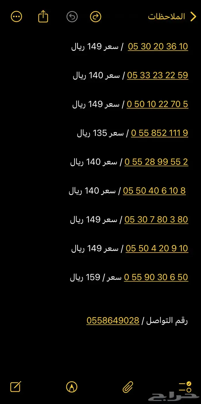 ارقام مميزه اقل سعر في السوق 0