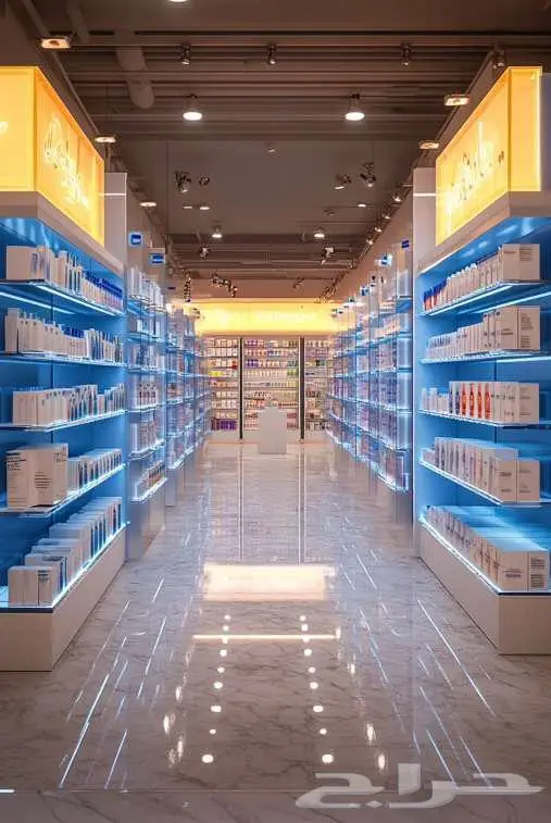 تصميم ديكور صيدليات العناية بالبشرة 0