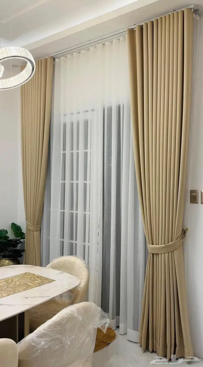 كنب مجلس ستائر تفصيل كنب  تنجيد كنب ستائر تركيب 2