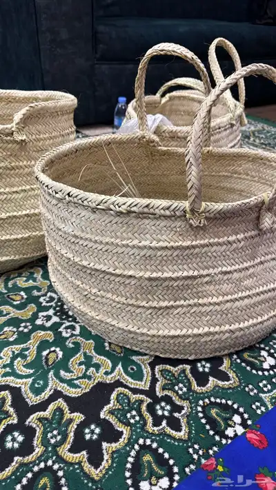صناعة يدويه بسعف النخل 13
