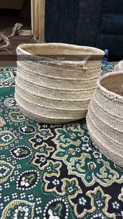 صناعة يدويه بسعف النخل 14