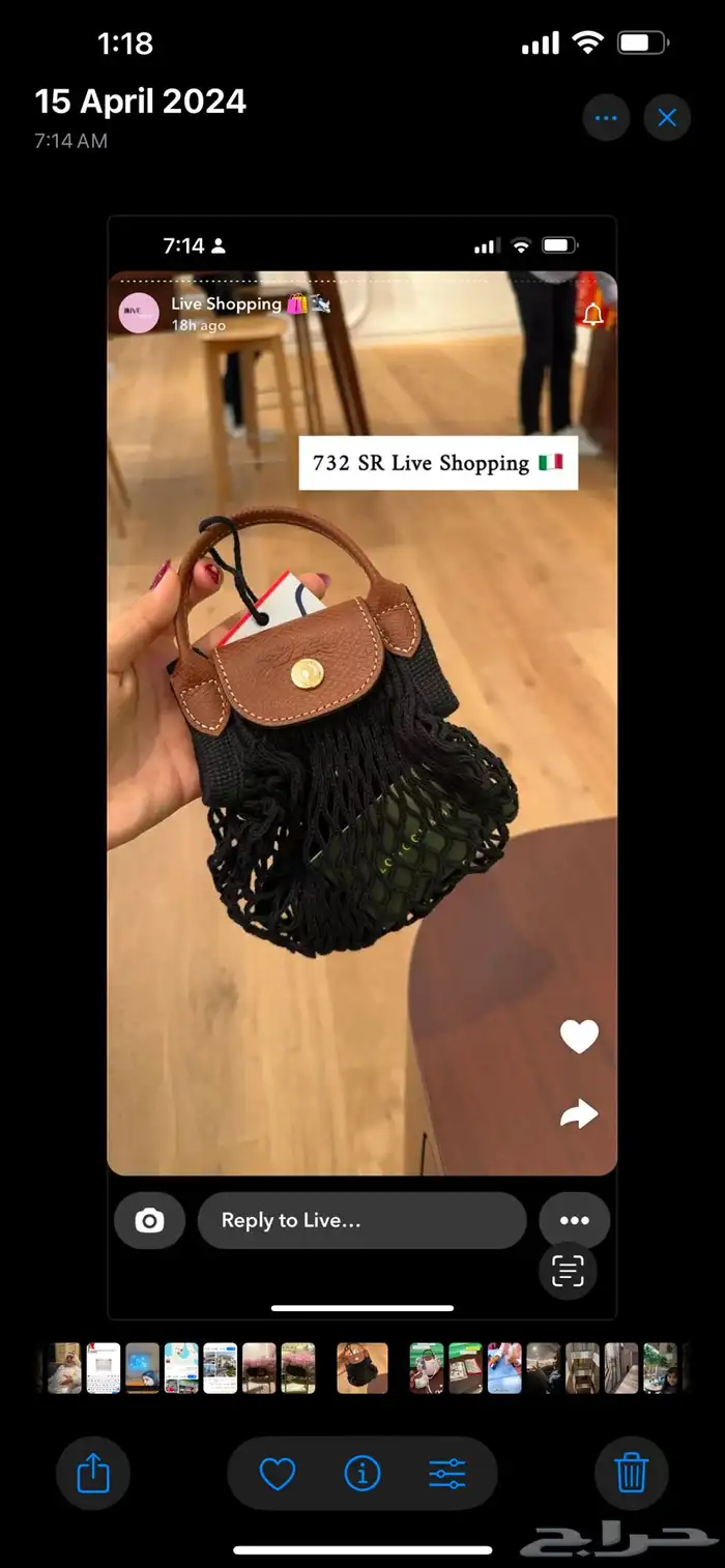 شنطة longchamp جديييده حلوه هدية 3