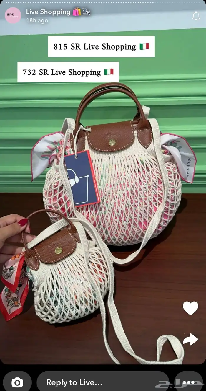 شنطة longchamp جديييده حلوه هدية 2