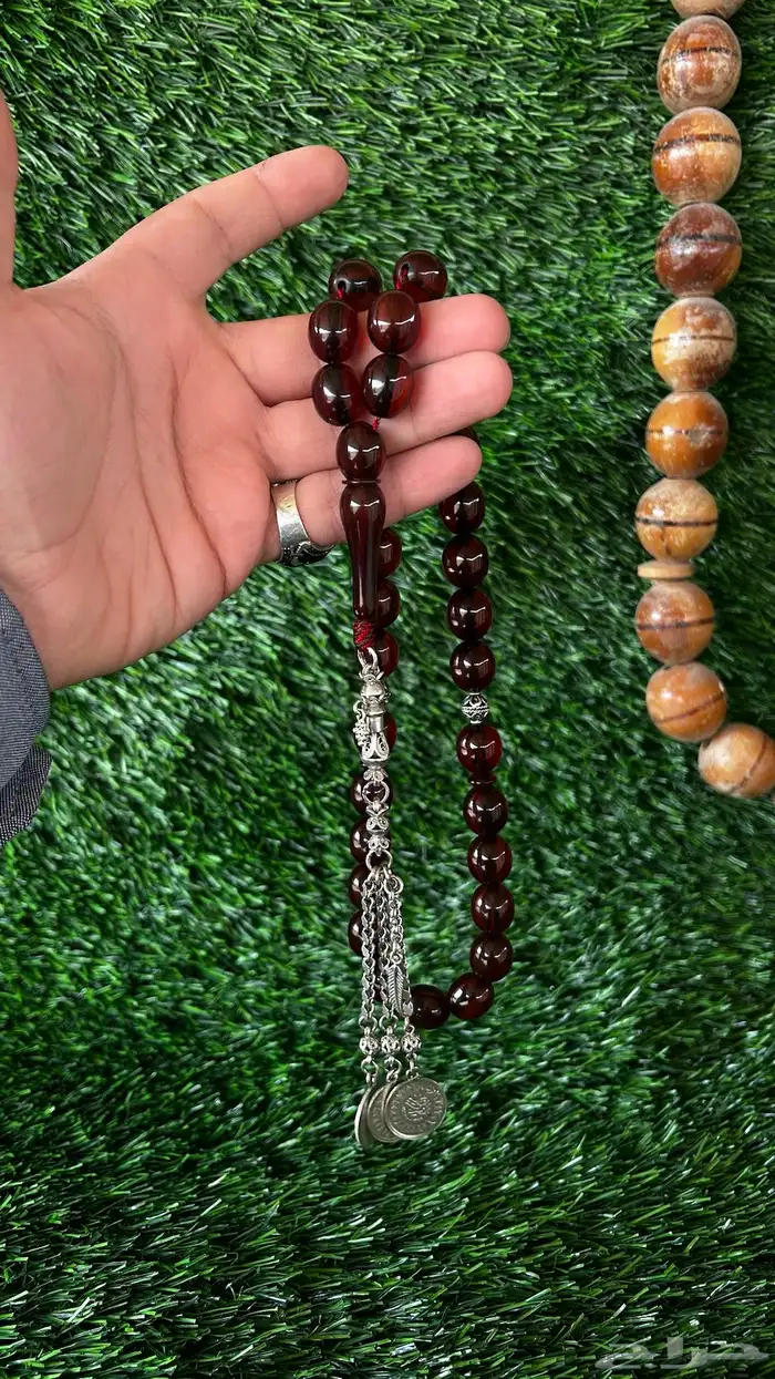 مسباح فاتوران مسكي ألماني فضه كركوشة إكسسوارات احجار كريمة 2