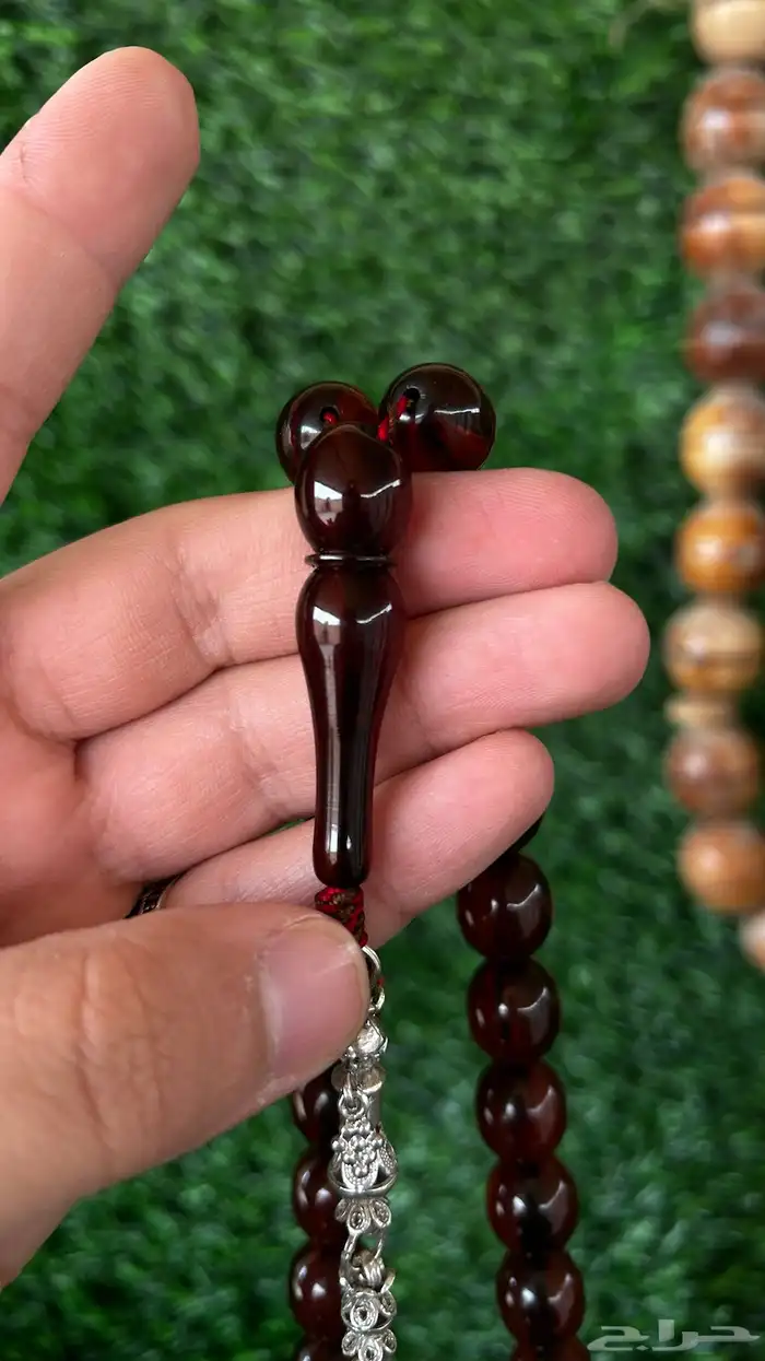 مسباح فاتوران مسكي ألماني فضه كركوشة إكسسوارات احجار كريمة 1