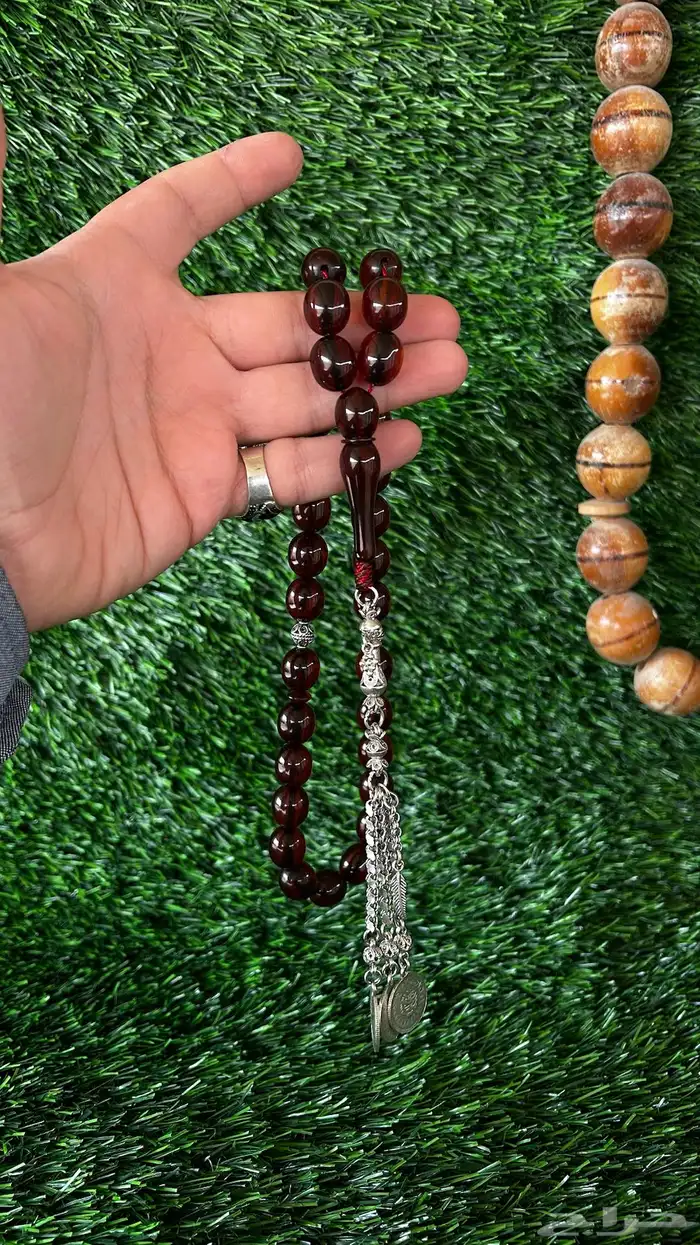 مسباح فاتوران مسكي ألماني فضه كركوشة إكسسوارات احجار كريمة 4