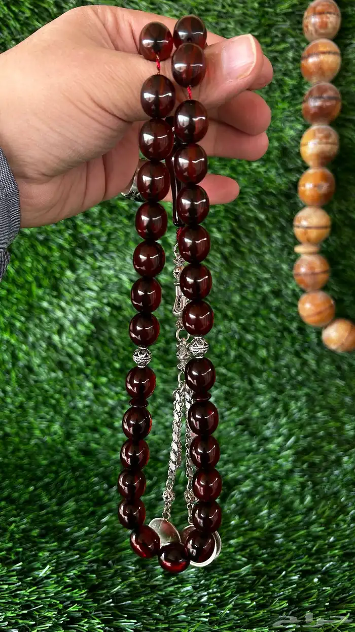 مسباح فاتوران مسكي ألماني فضه كركوشة إكسسوارات احجار كريمة 3