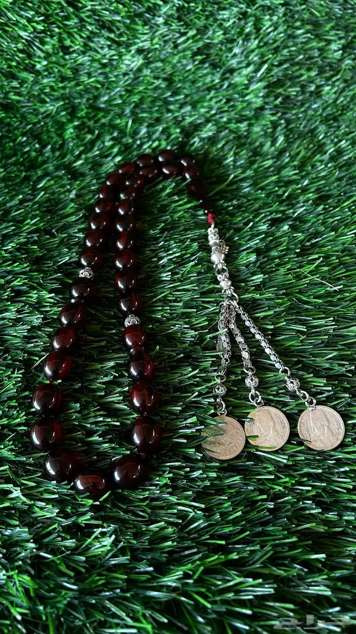 مسباح فاتوران مسكي ألماني فضه كركوشة إكسسوارات احجار كريمة 0